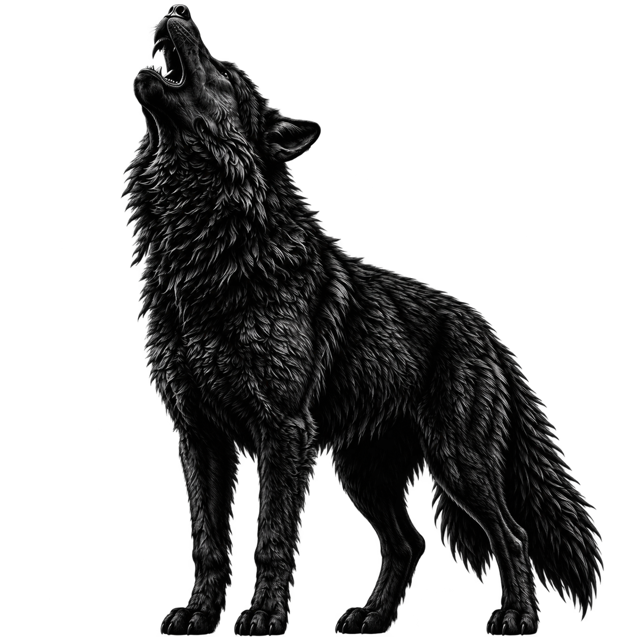 Ivy Black wolf emblem